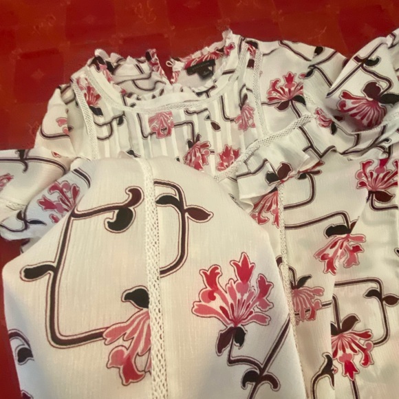 Ann Taylor mock neck blouse - Picture 3 of 6